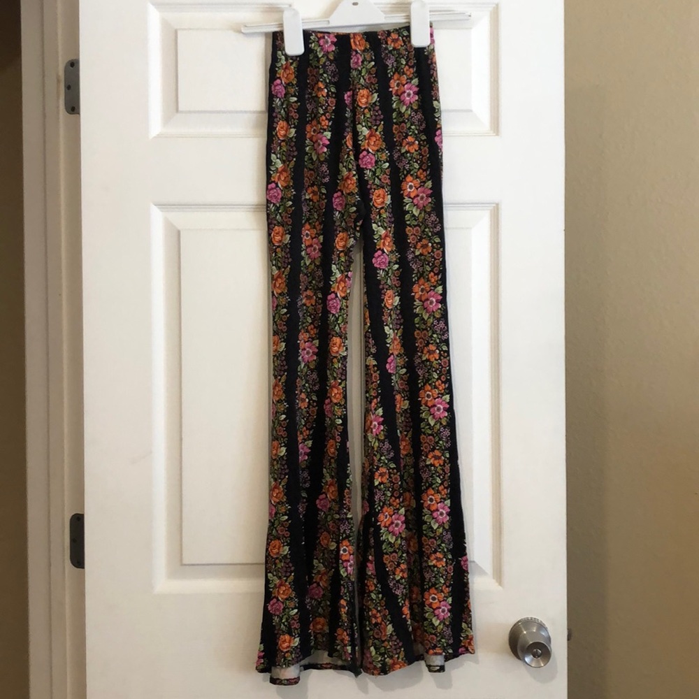 Motel Rocks Floral Flares XXS